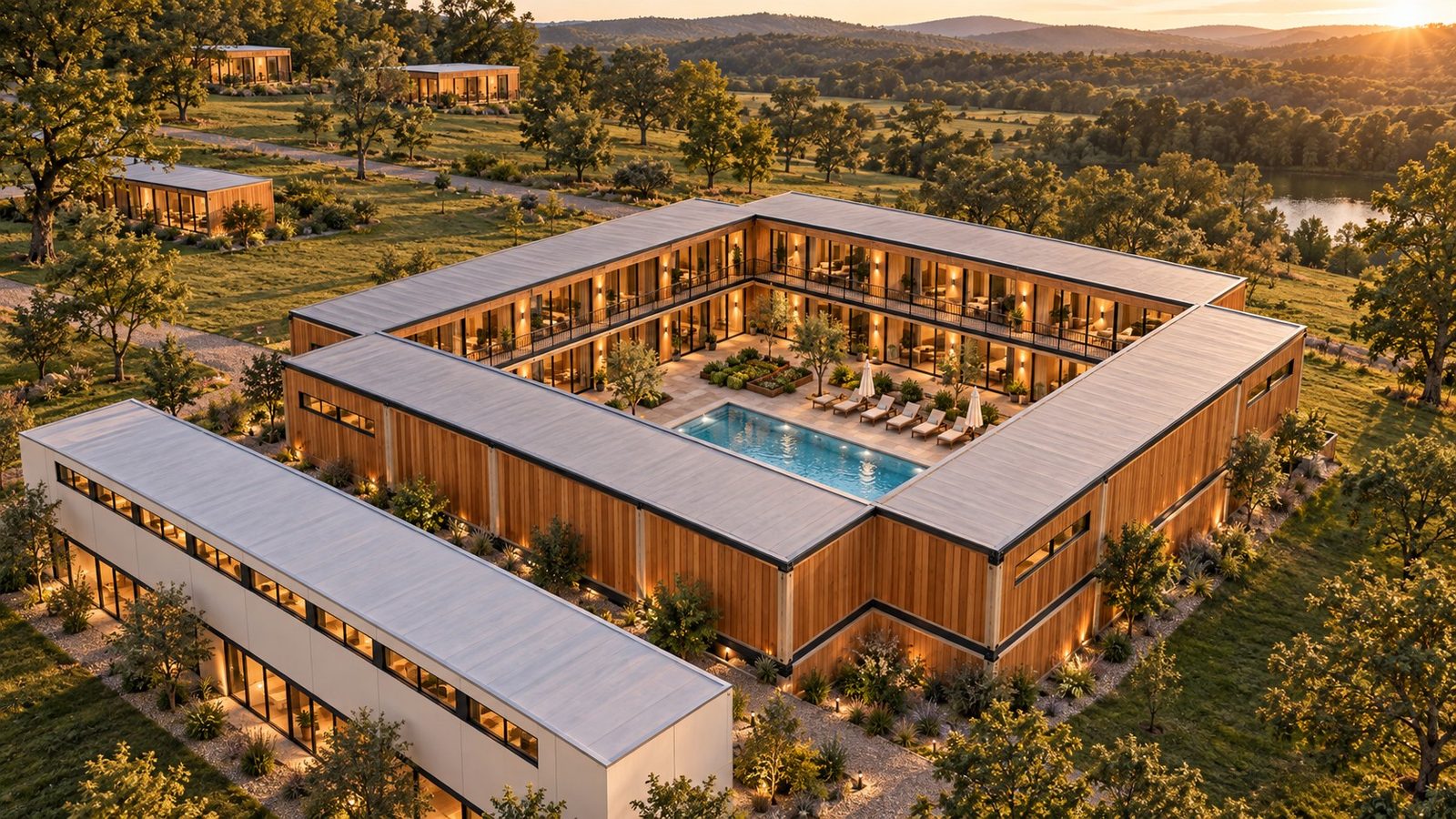 The healing resort at the center of a TownBloxx town